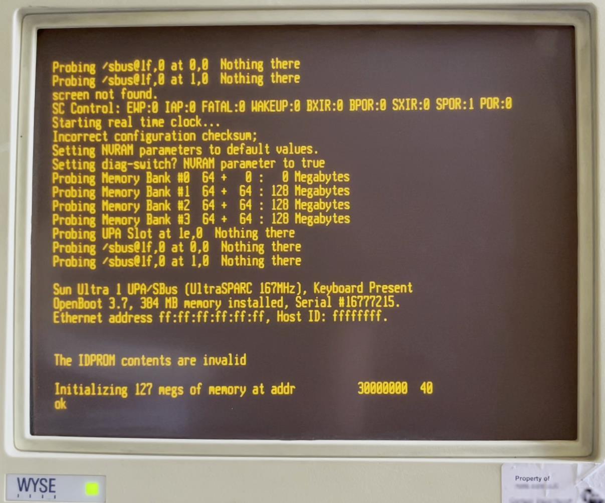 Invalid NVRAM boot messages